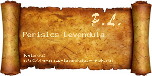 Perisics Levendula névjegykártya